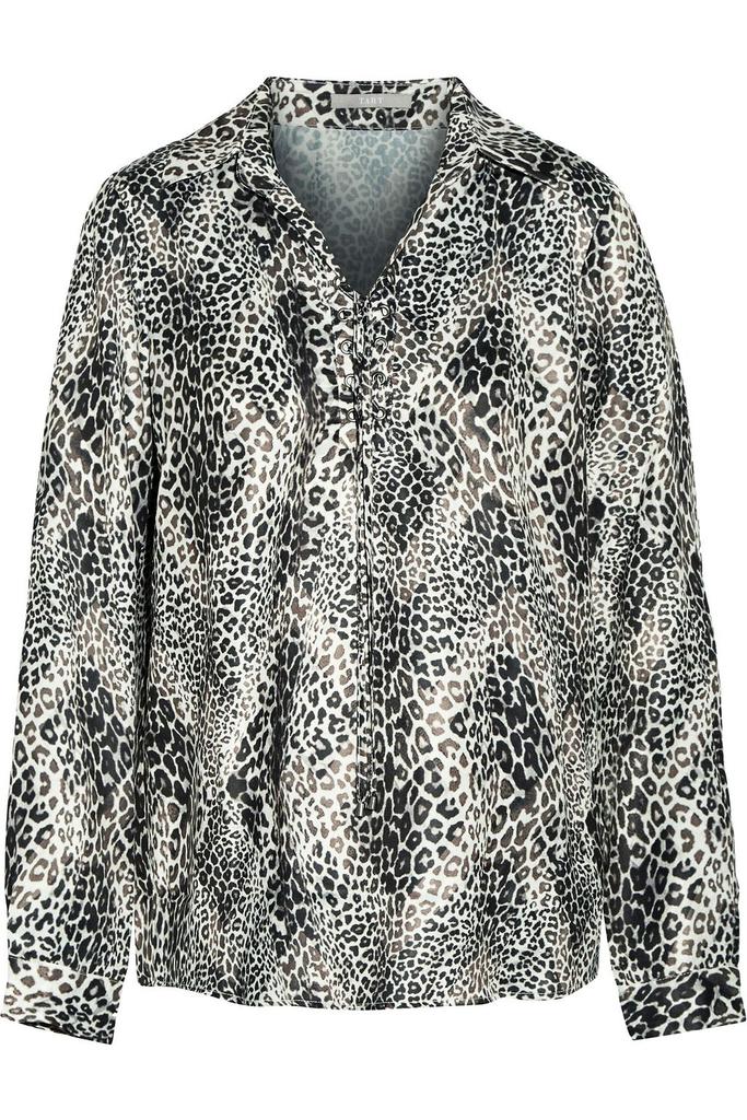 Tart Leopard-print satin blouse