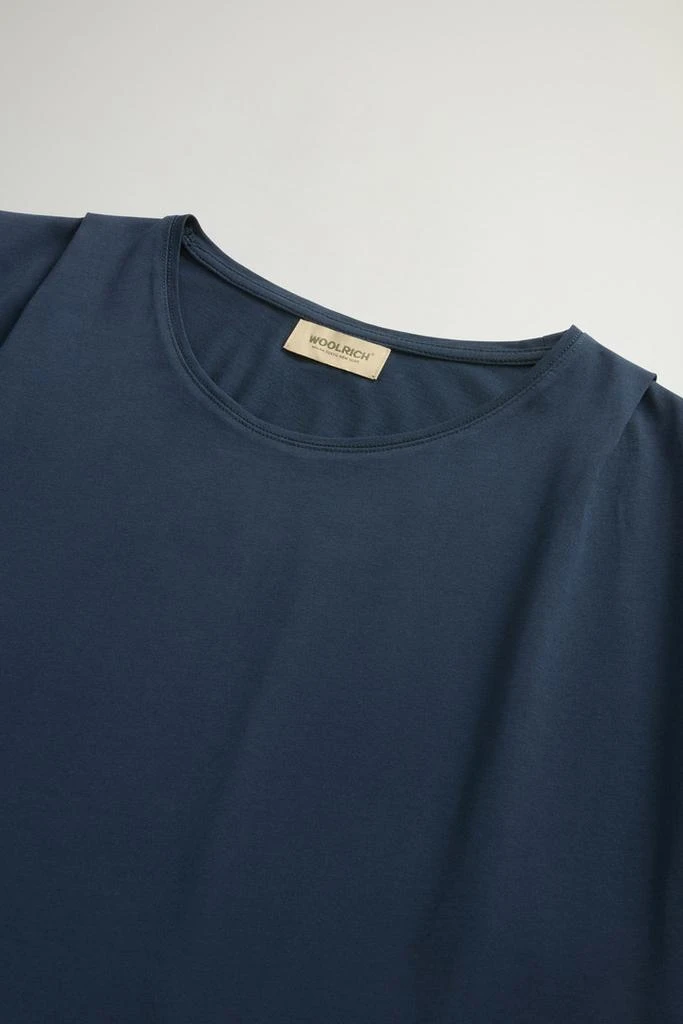 Woolrich T-Shirt in Pure Pima Cotton - Women - Blue 6