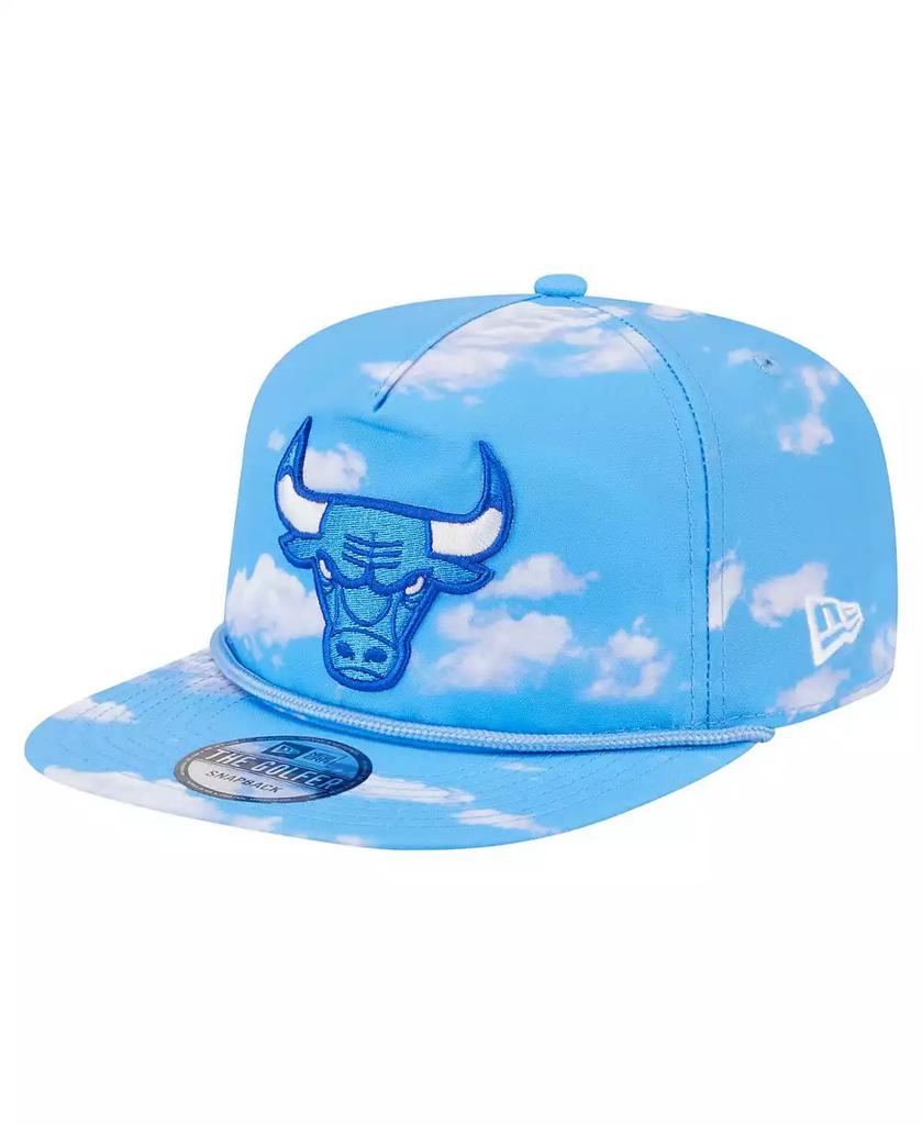 New Era Men
s Light Blue Chicago Bulls Head in the Clouds Golfer Rope Adjustable Hat