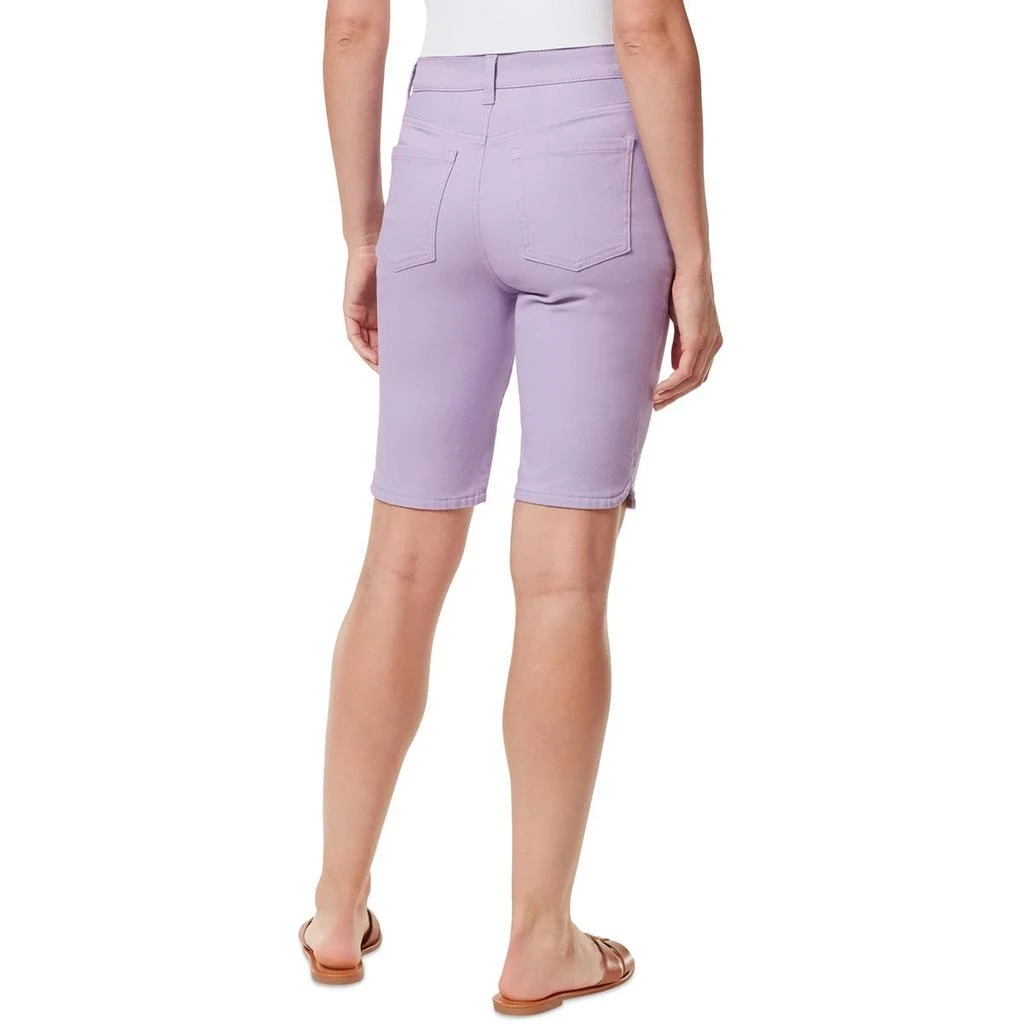 Gloria Vanderbilt Amanda Womens High Rise Knee-Length Bermuda Shorts 2
