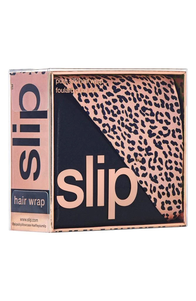 Slip Wild Leopard Silk Hair Wrap 2