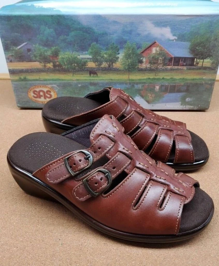 SAS Sas Tango Sandal - Medium In Chestnut Brown 1