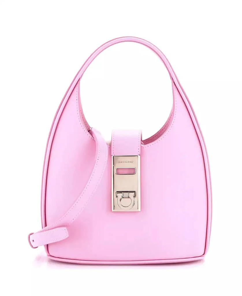 Pre-Owned Salvatore Ferragamo Mini Gancini Buckle Hobo Leather