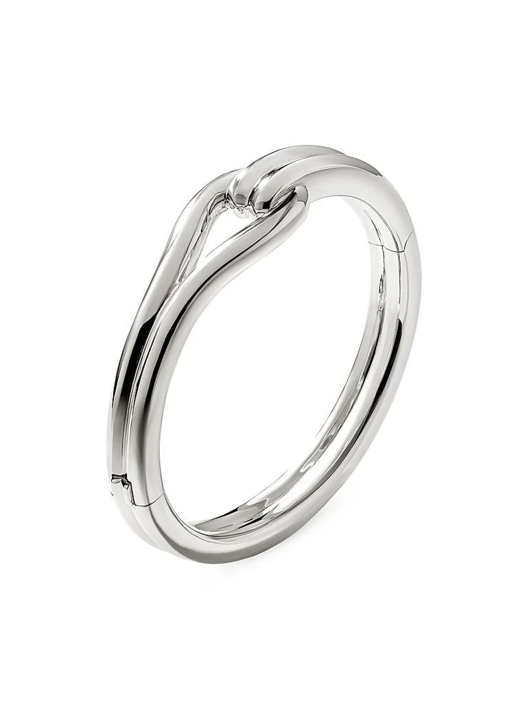 John Hardy Surf Sterling Silver Hinged Bangle Bracelet 3