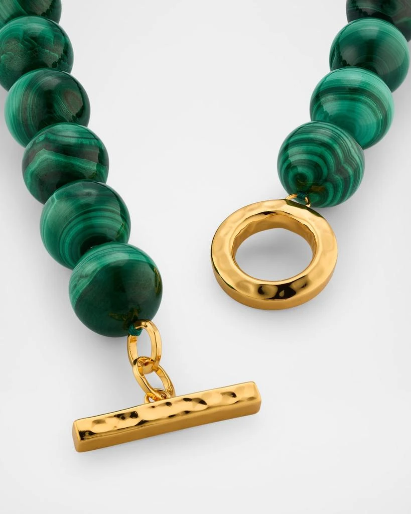 NEST Jewelry Malachite Gemstone Statement Strand Necklace 4