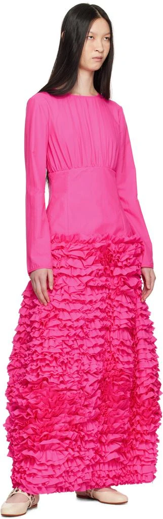 Molly Goddard Pink Phillis Maxi Dress 4