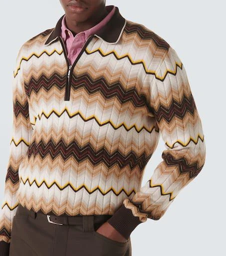 Missoni Zigzag cotton and wool half-zip sweater 5