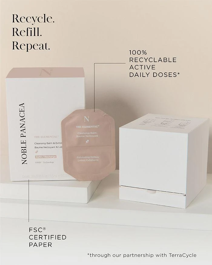 NOBLE PANACEA The Elemental Cleansing Balm & Exfoliating Refiner 3