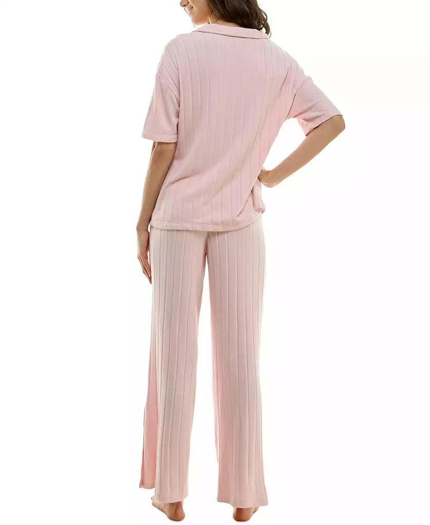 Roudelain Women's 2-Pc. Whisper Wide Rib Pajamas Set 5