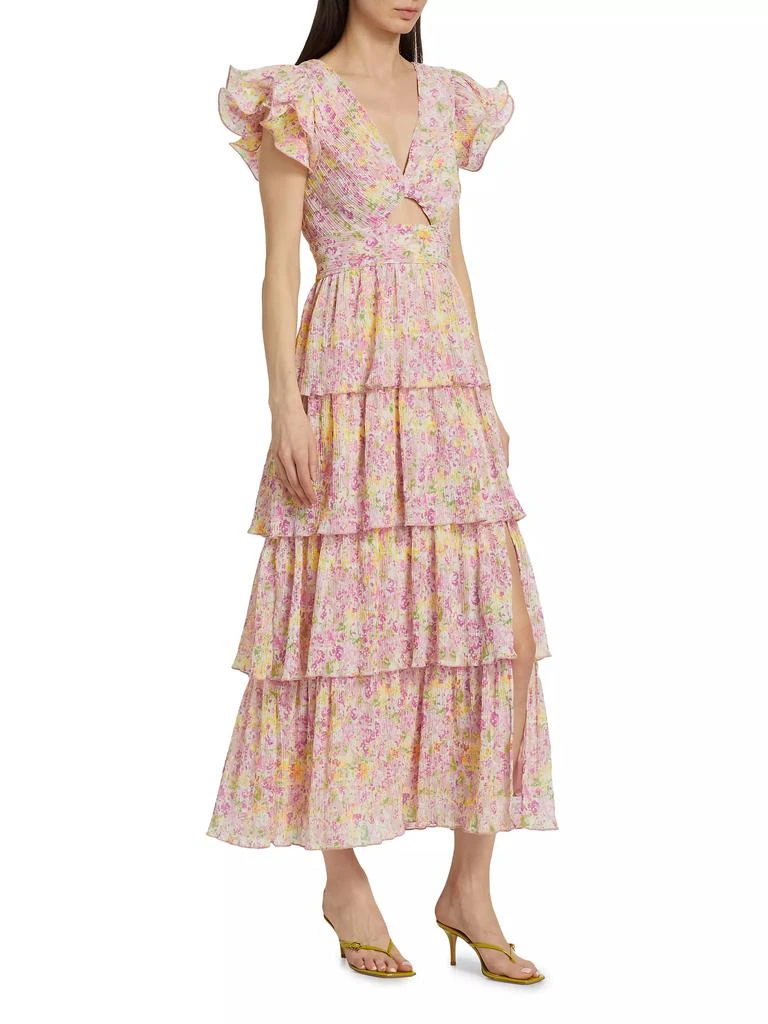 ASTR Emporia Floral Chiffon Maxi Dress 4