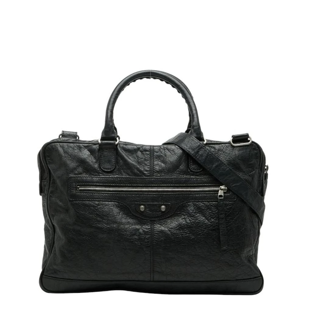 Balenciaga Leather Briefcase Shoulder Bag (Pre-Owned)