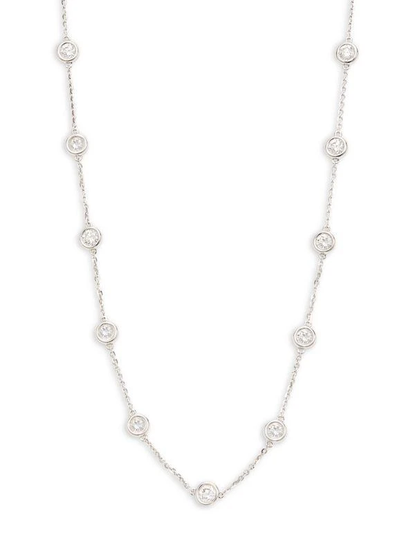 Saks Fifth Avenue 14K White Gold & 3.80 TCW Lab Grown Diamond Necklace 1