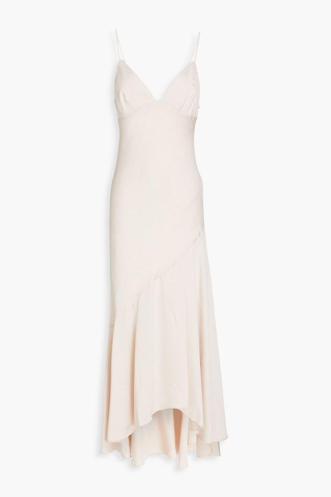 Shona Joy Asymmetric satin-crepe maxi dress