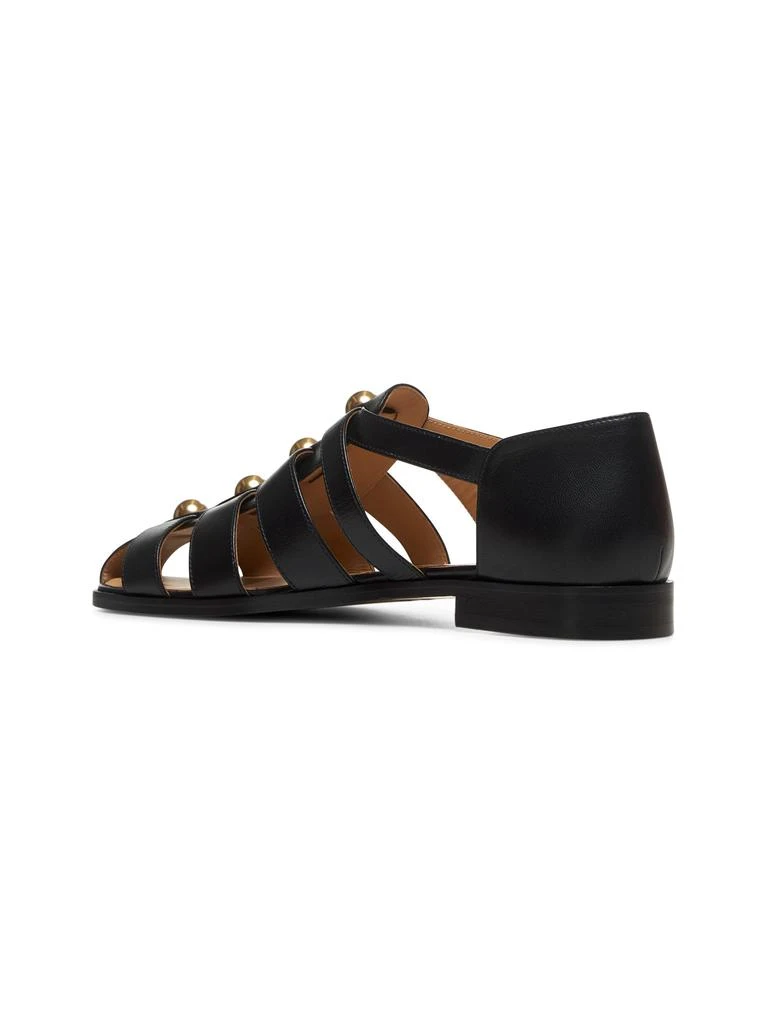 Valentino VALENTINO GARAVANI | Black calfskin Fisherman Studshield sandals | Man | 40 3