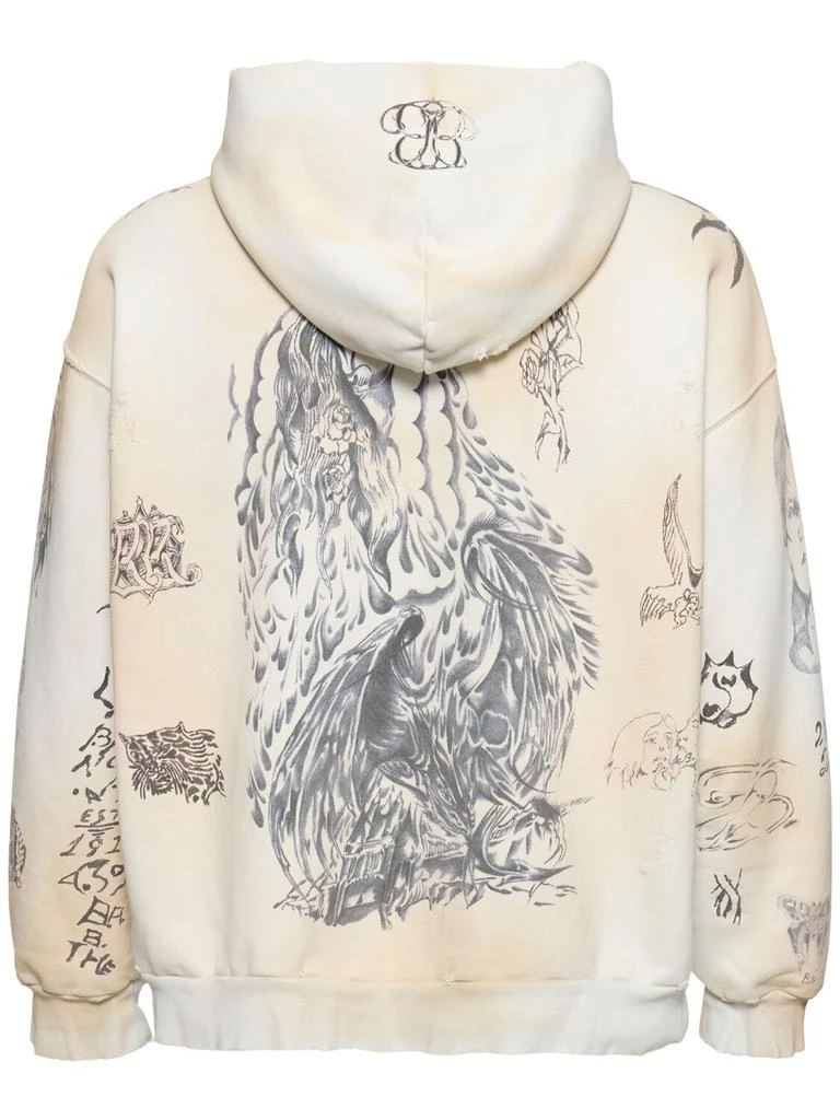 Balenciaga Tattoo Heavy Molleton Zip-up Hoodie 4