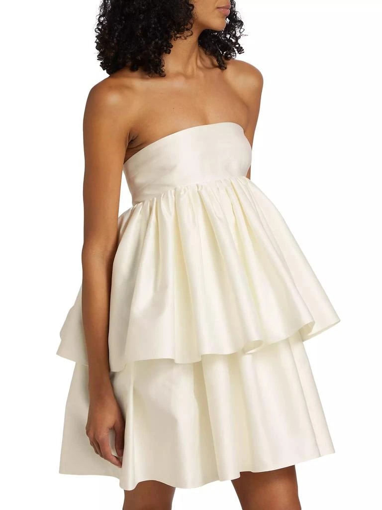 ROTATE Birger Christensen Wedding 5.0 Twill Ruffled Minidress 4
