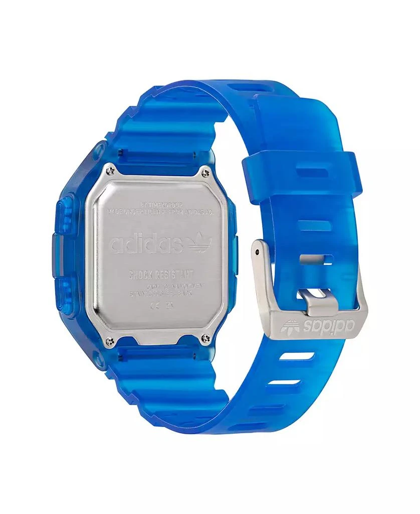 Adidas Unisex Gmt Digital One Gmt Blue Resin Strap Watch 47mm 3