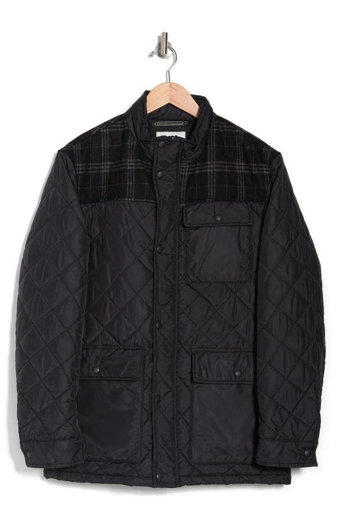 Cole Haan COLE HAAN Mixed Media Water Resistant Diamond Quilted Jacket 3