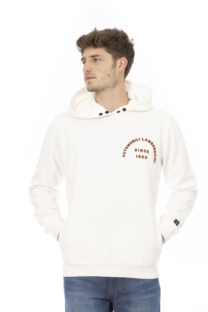 AUTOMOBILI LAMBORGHINI Automobili Lamborghini White Cotton Sweater
