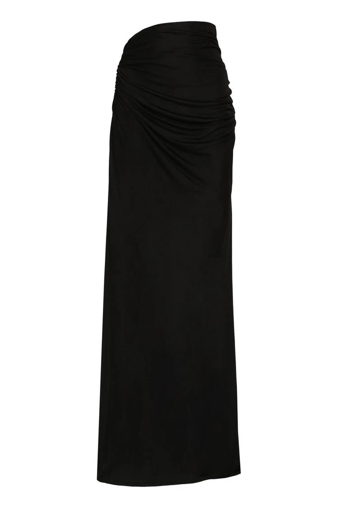 ANDREA ADAMO Andrea Adamo Low Rise Draped Maxi Skirt 1
