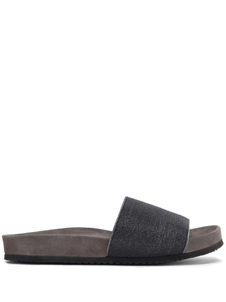 Brunello Cucinelli Brunello Cucinelli Suede Slides 1