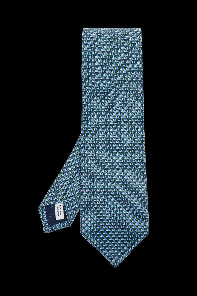Salvatore Ferragamo Ferragamo Regatta Printed Tie