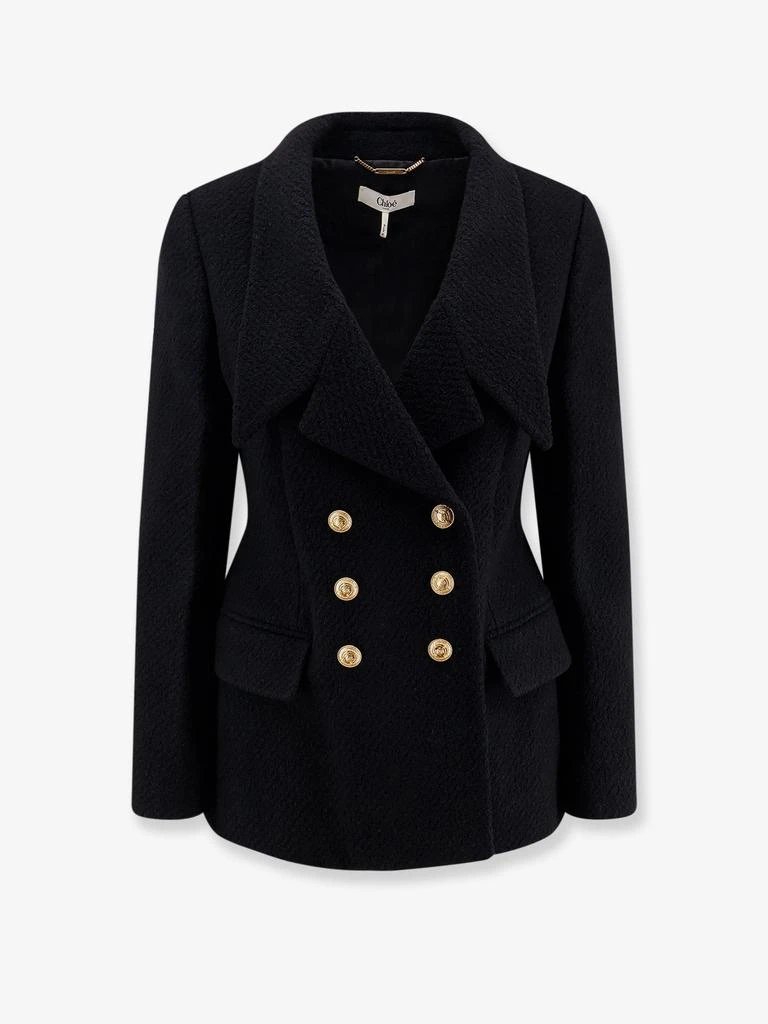 Chloé Double-breasted virgin wool blend blazer from Nugnes 1920