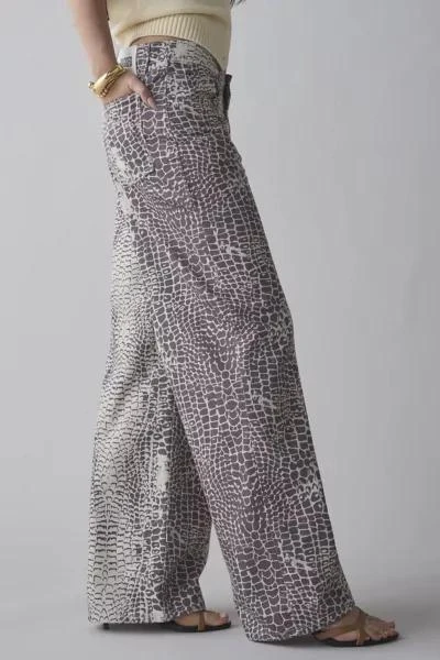 The Ragged Priest The Ragged Priest Bite Printed Wide-Leg Jean 3