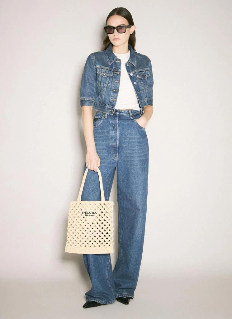 Prada Crochet Tote Bag 2