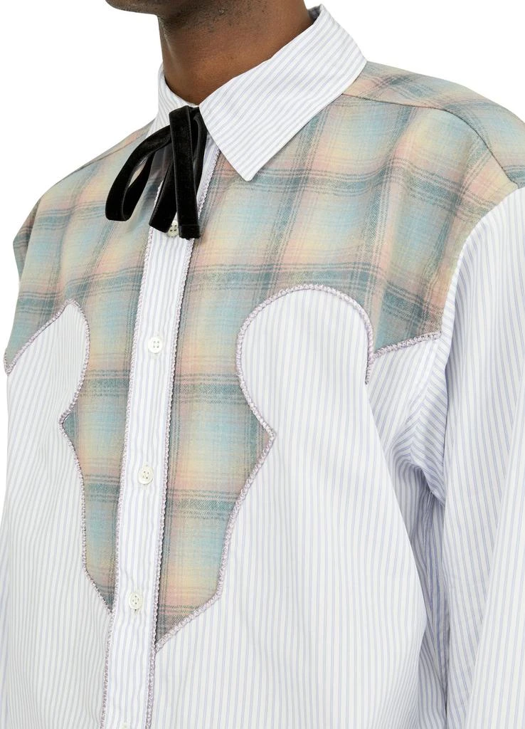 MAISON MARGIELA Pendleton yoke pinstripe shirt 3