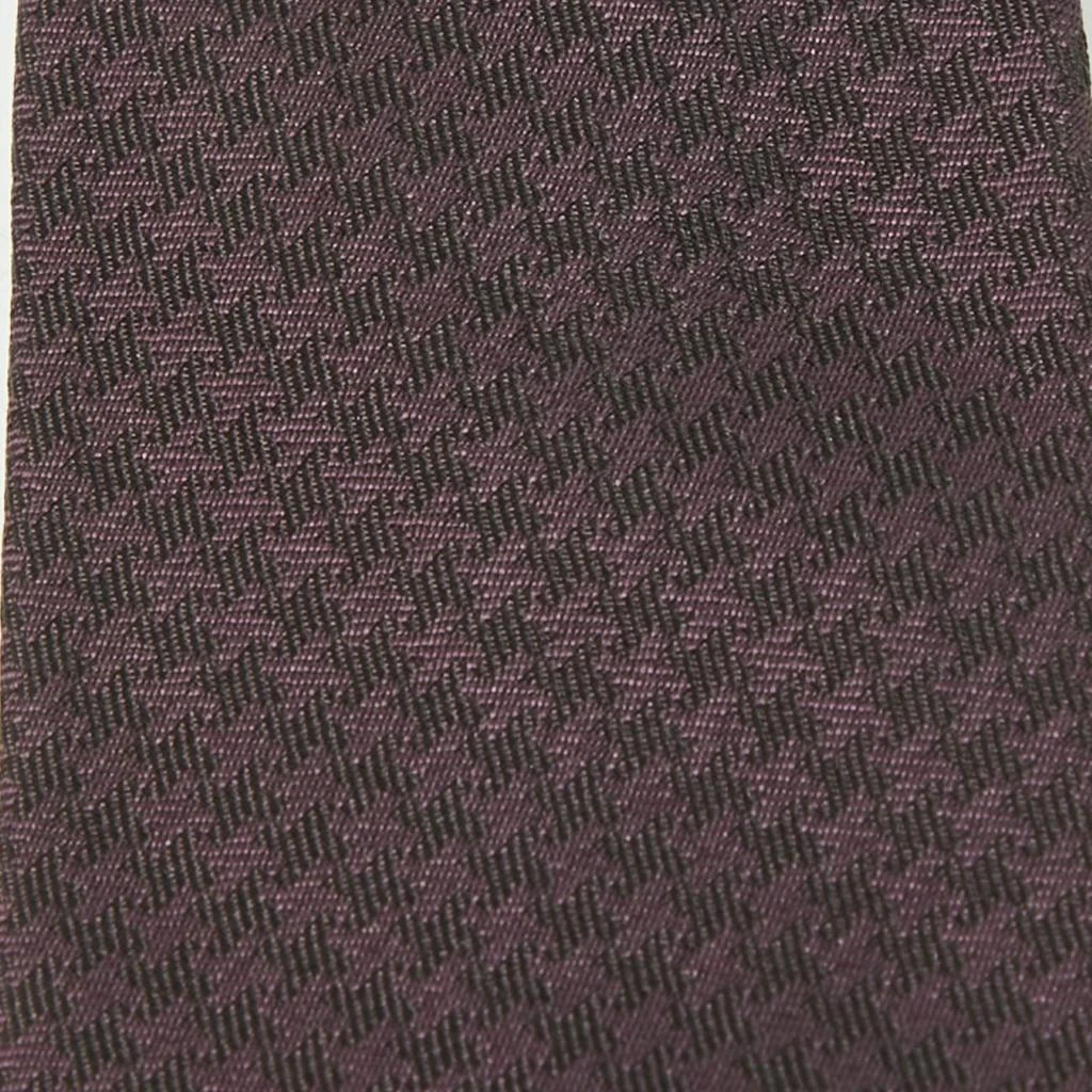 Dior Dior Purple/Black Patterned Silk Skinny Tie 2