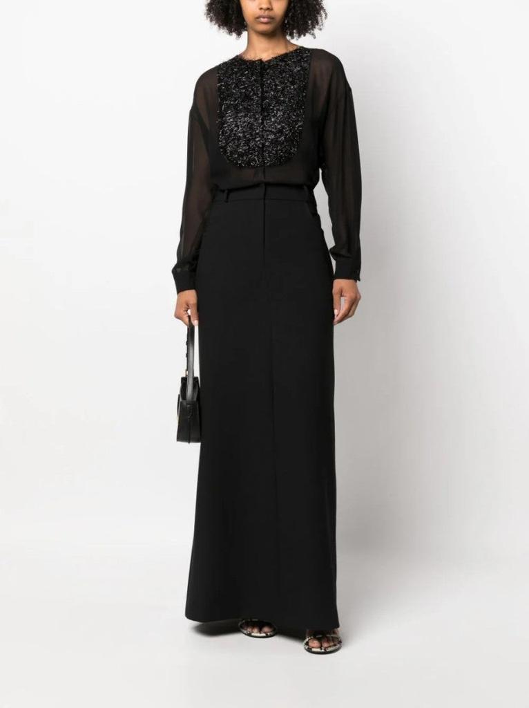 Fabiana Filippi Sheer Black Blouse