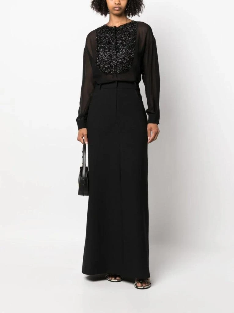 Fabiana Filippi Sheer Black Blouse 2