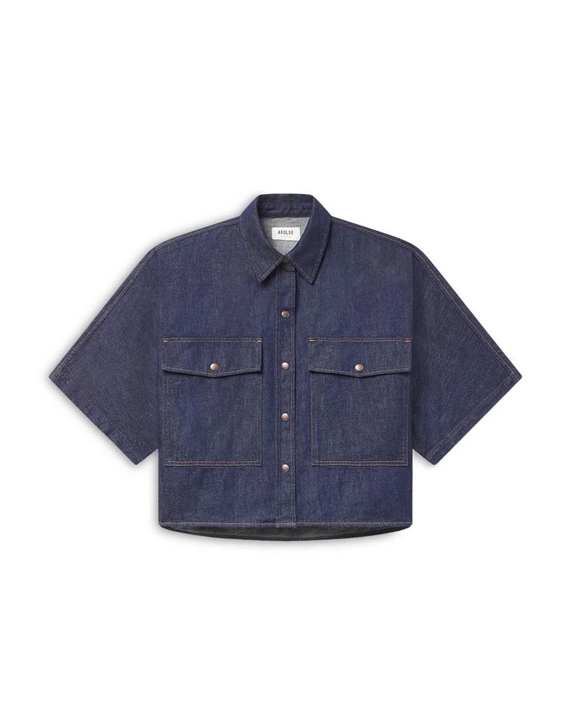 AGOLDE Taron Dolman Denim Shirt 6