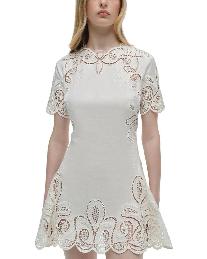 SIMKHAI Morrigan Short Sleeve Mini Dress 1