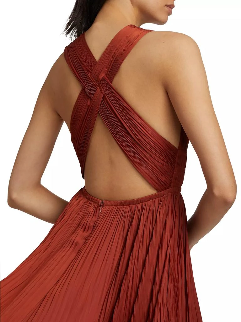 Ulla Johnson Veda Satin Plissé Gown 6