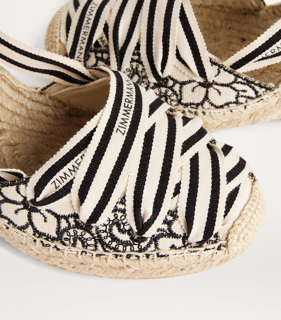Zimmermann Embroidered Espadrille Wedges 95 7