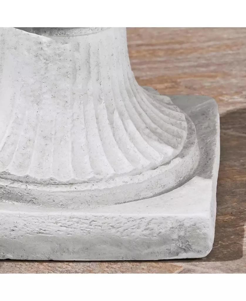 Streamdale Furniture Streamdale Elegant Faux-Stone Square Planter with Drainage Hole and Stopper 10