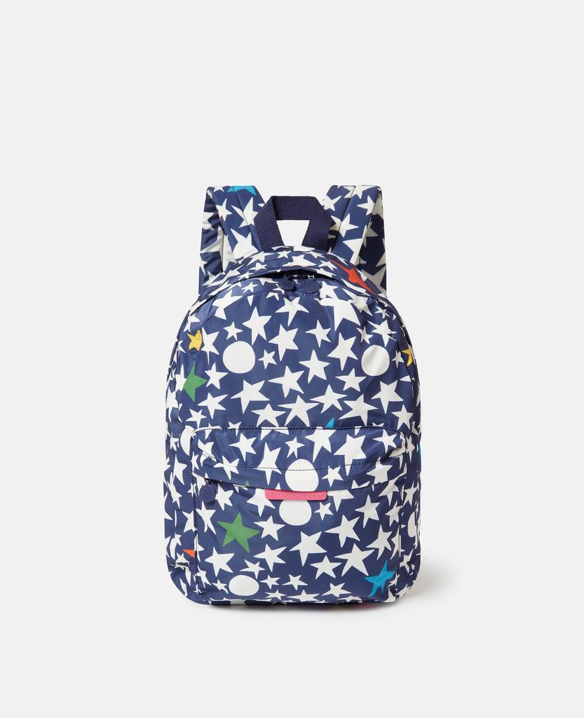 Stella McCartney Stella McCartney - Star Print Backpack, Blue/Multicolour