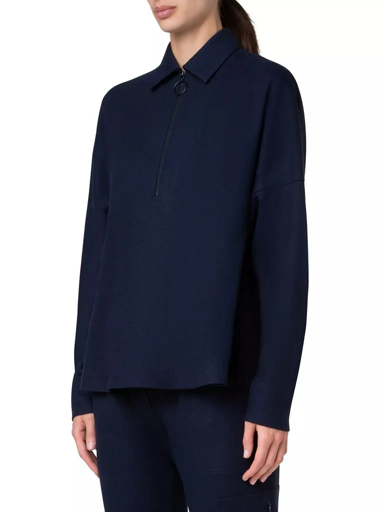 Akris Wool Jersey O-Ring Zip T-Shirt 5