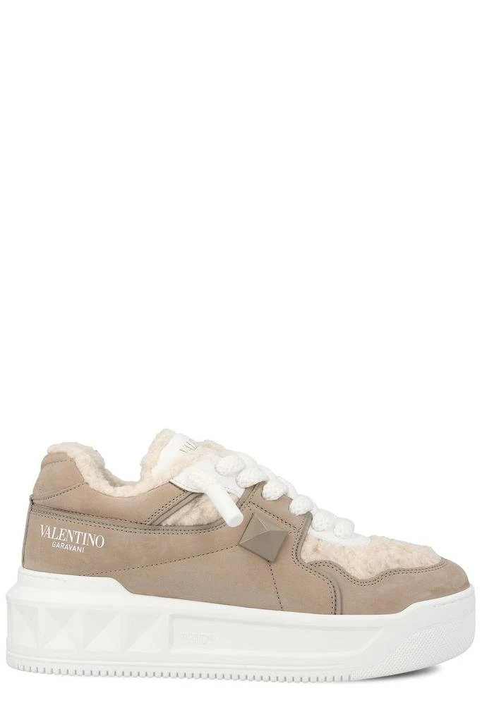 Valentino Valentino Garavani One Stud Lace-Up Sneakers 1