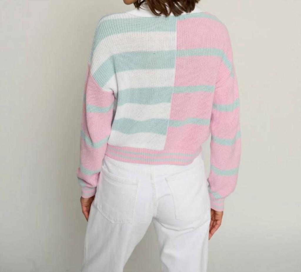 Central Park West Central Park West - Colorblock Cropped Stripe Top