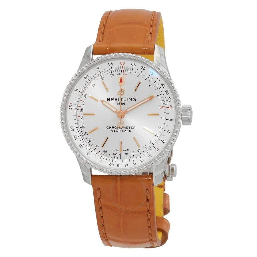 BREITLING Navitimer Automatic Chronometer Silver Dial Ladies Watch A17395F41G1P4 1