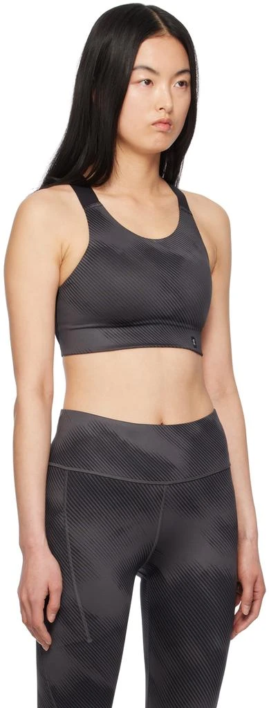 On Gray Performance Graphic Sport Bra 2