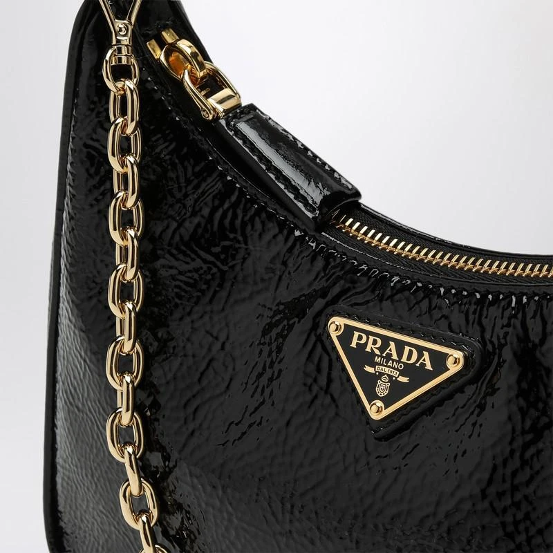 Prada Black Re-Edition mini bag in Naplak patent leather 6