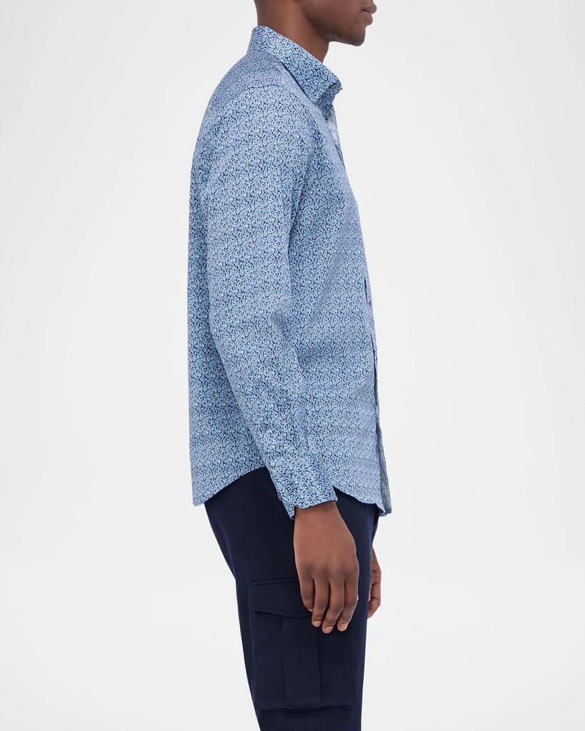 BUGATCHI Men's Karl Micro-Geometric Sport Shirt 5