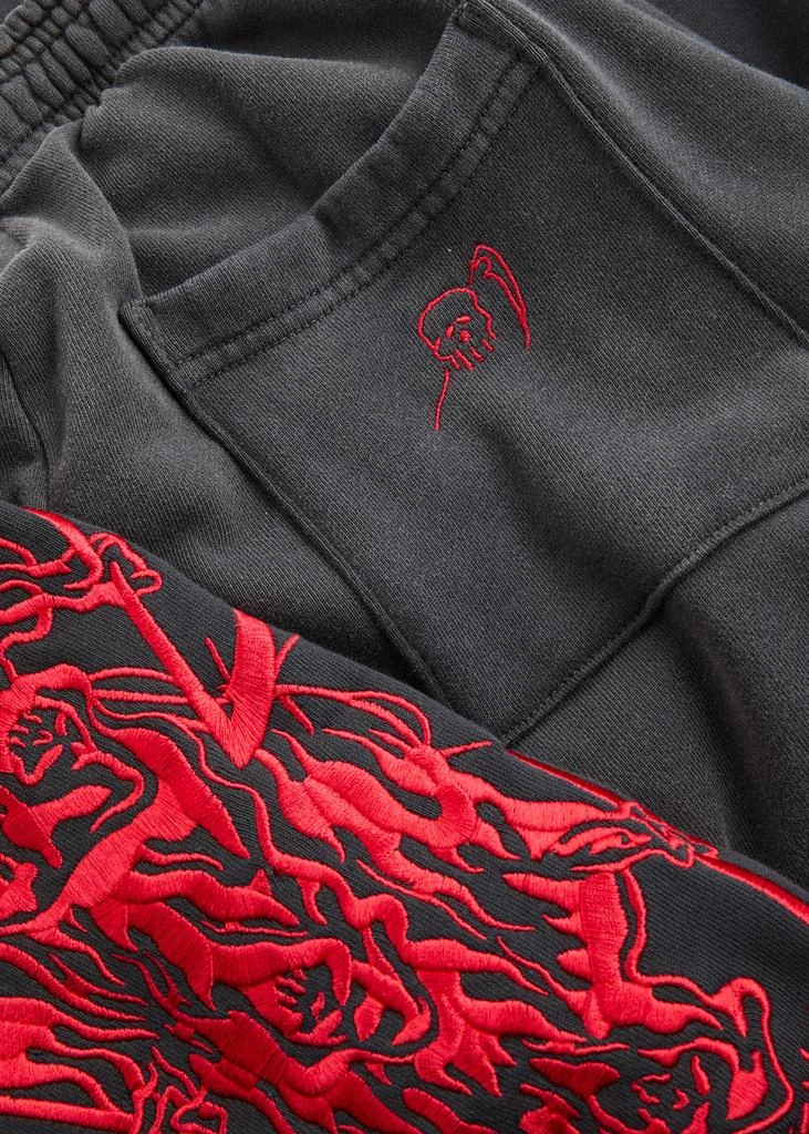 Warren Lotas Serenity Reaper embroidered cotton sweatpants 5
