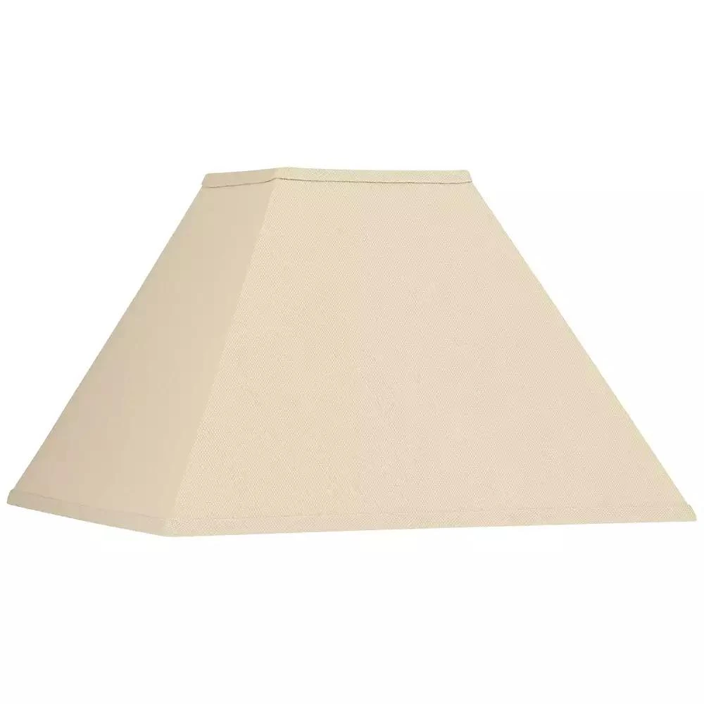 Springcrest Shade Springcrest Beige Linen Medium Square Lamp Shade 6