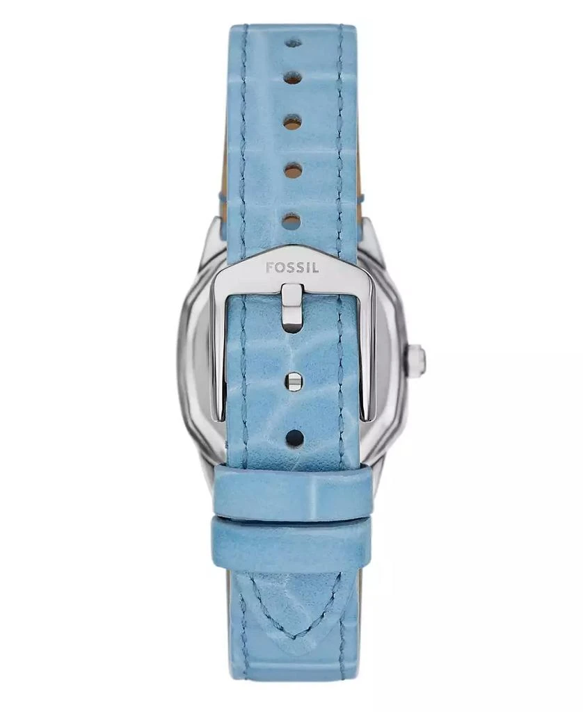 Fossil Women
s Harlow Three-Hand Light Blue Leather Watch, 27mm 3