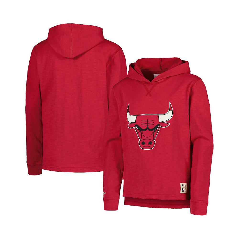 Mitchell & Ness Men's Big Boys and Girls Red Chicago Bulls Hardwood Classics Legendary Slub Lightweight Pullover Hoodie